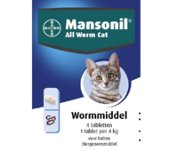 Mansonil All Worm Cat 4 tabletten